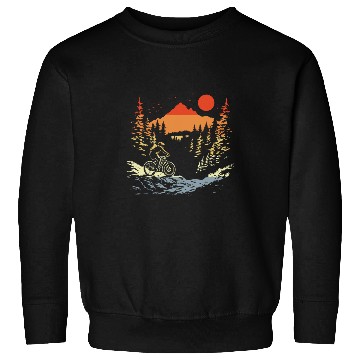Discover Mountain Biking vintages Style MTB Cycling Sweatshirts