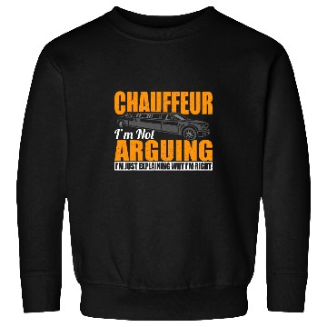 Discover Personal Driver Funny Chauffeur Not Arguing Just Explaining Sweatshirts