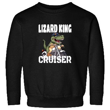 Discover TRexs And Motorcycle Lizard King Cruiser 212 Sweatshirts