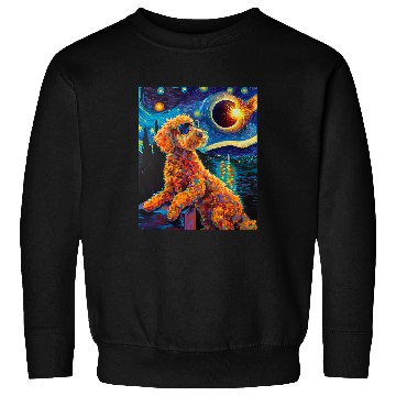 Discover Total Solar Eclipse Goldendoodle Dog Sweatshirts