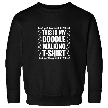 Discover This Is My Doodle Walking Labradoodle Goldendoodle Sweatshirts