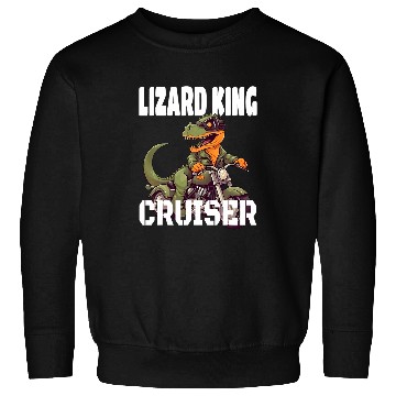 Discover TRexs And Motorcycle Lizard King Cruiser 29 Sweatshirts