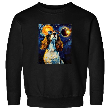 Discover Total Solar Eclipse English Springer Spaniel Dog 5 Sweatshirts