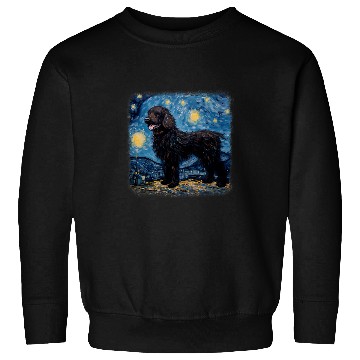 Discover Van gogh Newfoundland in starry night 1 Sweatshirts