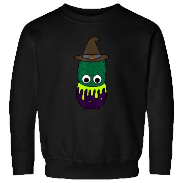 Discover Witchy Cactus In Cauldron Pot Sweatshirts