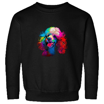 Discover Rainbow Poodle Designer Sweatshirts