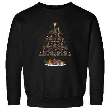 Discover xmass Holiday German Shorthaired Pointer Dog Christmas Tree Sweatshirts