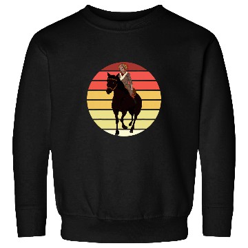 Discover Retro Indigenous Horse Riding Native Pride Native American Sweatshirts