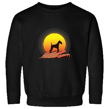 Discover Wire Fox Terrier Dog Sunrise Sweatshirts