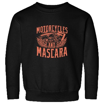 Discover Womens Motorcycles And Mascara Biking Biker Sweatshirts