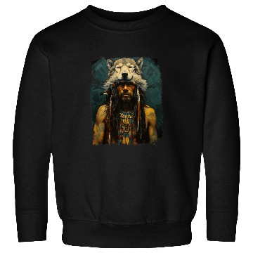 Discover wolfs Native American Man Sweatshirts