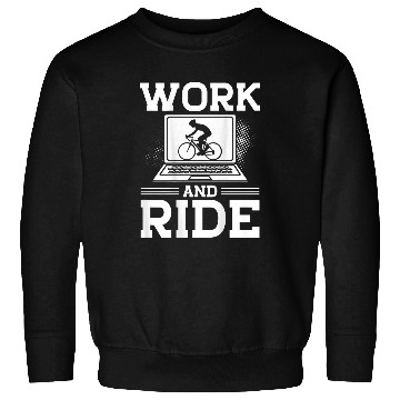 Discover Work And Ride Backprint Cycling Sweatshirts