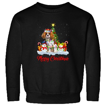 Discover xmass Lighting Cavalier King Charles Spaniel Dog Christmas 4 Sweatshirts