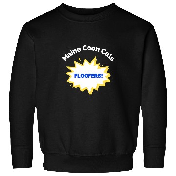 Discover Maine Coon Cat Funny Retro Pop Art Floofer Meme Sweatshirts