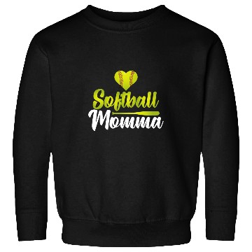 Discover Womens Softball Momma Mothers Day For Supportive Moms Sweatshirts