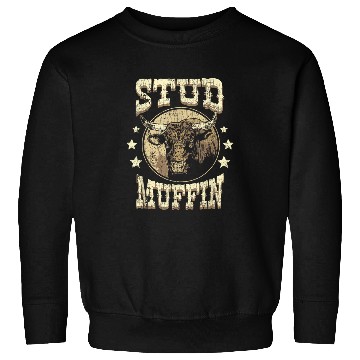 Discover Stud Muffin Cow Funny Farming Animal Farmer Sweatshirts