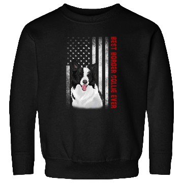 Discover vintages bests Border Collie Ever American Flag Gift Sweatshirts