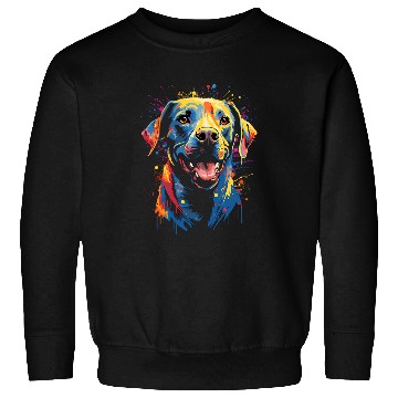 Discover Watercolor Colorful Labrador Lab 1 Sweatshirts