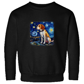 Discover Van gogh Beagle in starry night Sweatshirts