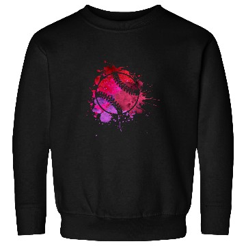Discover Softball Baseball Paint Splatter uniques Colorful for Teens Sweatshirts