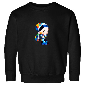 Discover Modern Pearl Earring Girl Tee Sweatshirts