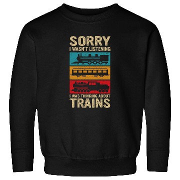 Discover Retro Wagon Train Lover Model Railroad Conductor Funny Train 24 Sweatshirts