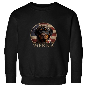 Discover Rottie Dog Mom Dad Merica Rottweiler Sweatshirts