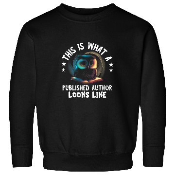 Discover Writer Owl Published Author Typewriter Novel Book Lover Sweatshirts