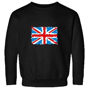 Discover Union Jack UK flag sketch art Sweatshirts