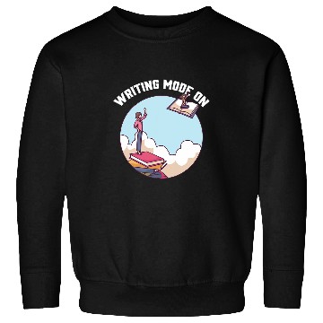Discover Writing Mode On Book Author Writer Sweatshirts