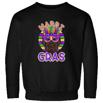 Discover Newfoundland Dog Mardi Gras Sweatshirts