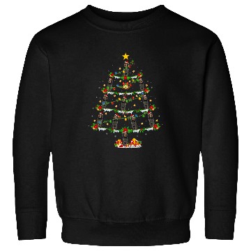 Discover xmass Lighting German Wirehaired Pointer Dog Christmas Tree Sweatshirts