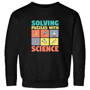 Discover Solving Puzzles with Science Physics Chemist Geek Sweatshirts