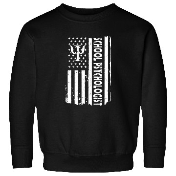 Discover American School Psychologist Student Support USA Sweatshirts