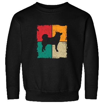 Discover Norwegian Elkhound Retro vintages 70s 80s Style 2 Sweatshirts