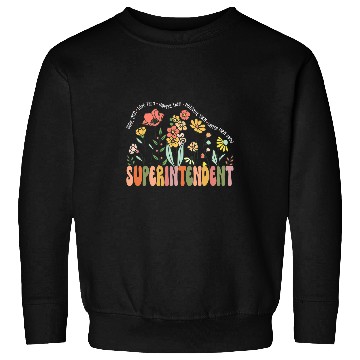 Discover Superintendent Wildflower Retro Supervisor Daisy Sweatshirts
