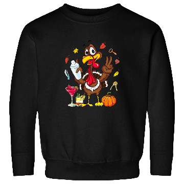 Discover Turkey Cocktail Shaker Bartender Pumpkin Fall Thanksgiving Sweatshirts