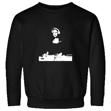 Discover Mona Lisa DJ Art Funny EDM Techno Rave Music Sweatshirts