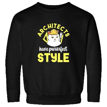 Discover Architect Cat Lover Architecture Engineer Kawaii Art Sweatshirts