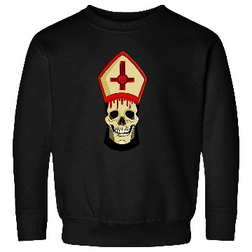 Discover Devil Worship Satanic Pope Bishop Sweatshirts