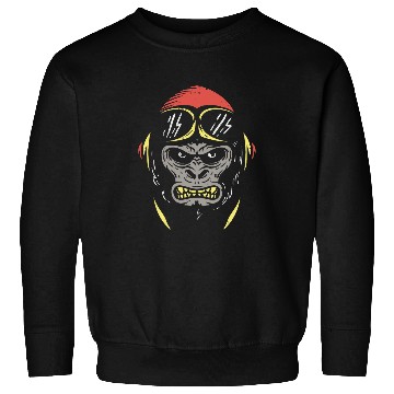 Discover Angry Monkey Pilot Furious Gorilla Sweatshirts