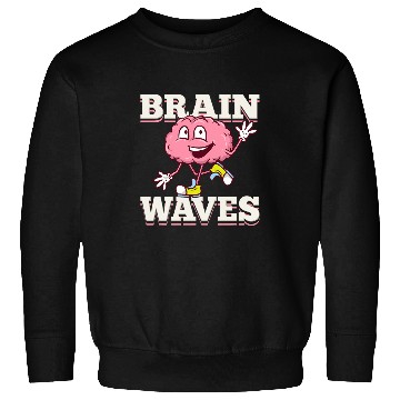 Discover Biology Brain Waves Funny Pun Human Evolution Theory Science Sweatshirts