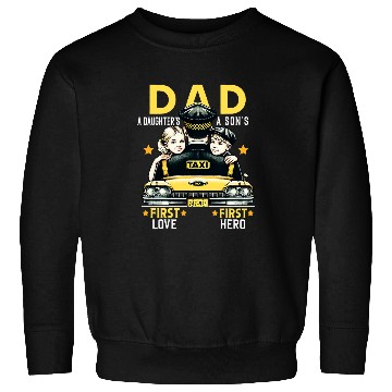 Discover Proud Dad Taxi Dad Cab Driver Father Son Daughter Present Sweatshirts