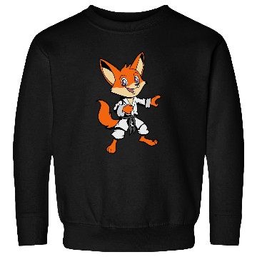 Discover Comic fox does karate Sweatshirts