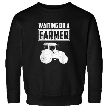 Discover waiting on a farmer funny farmer farming lover saying Sweatshirts