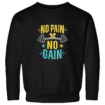 Discover No Pain No Gain Bodybuilding Motivation Graphic Sweatshirts