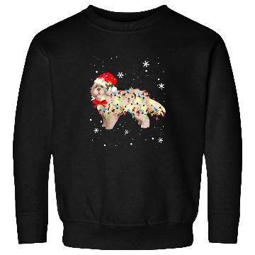 Discover newfoundland dog christmas light xmass mom dad s Sweatshirts