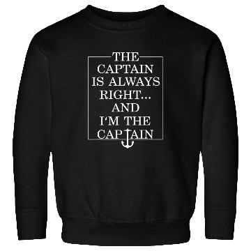 Discover The captain is always right fun programmer Sweatshirts