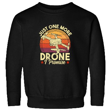 Discover Retro Sunset Funny Drone Pilot Quadcopter Drone Lover Sweatshirts