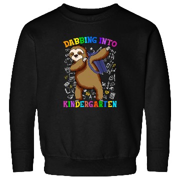 Discover Funny Sloth Into Kindergarten Student Back To School Sweatshirts